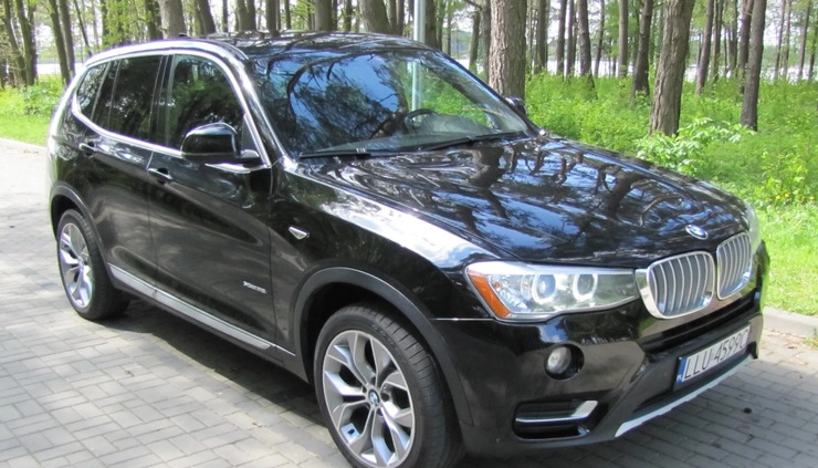 BMW X3 cena 89300 przebieg: 185000, rok produkcji 2017 z Siedlce małe 326